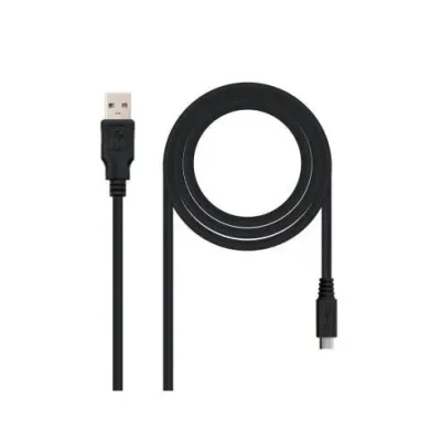 Cable USB 2.0 Nanocable 10.01.0500/ USB Macho - MicroUSB Macho/