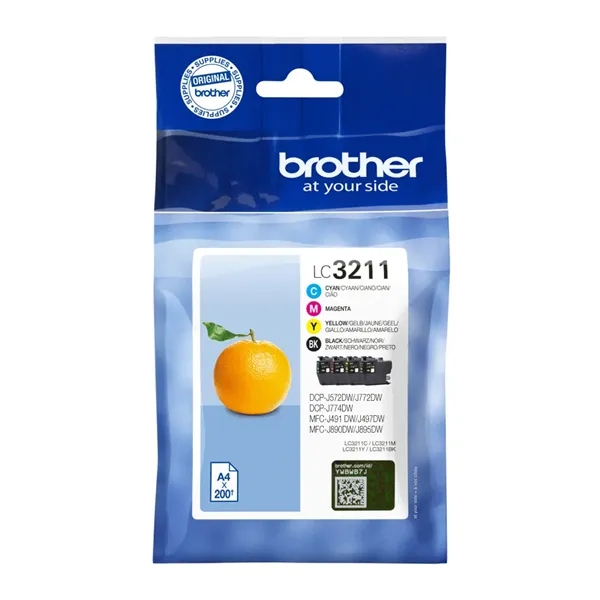 Cartucho de Tinta Original Brother LC-3211VAL Multipack/ Cian/ Magenta/ Amarillo/ Negro