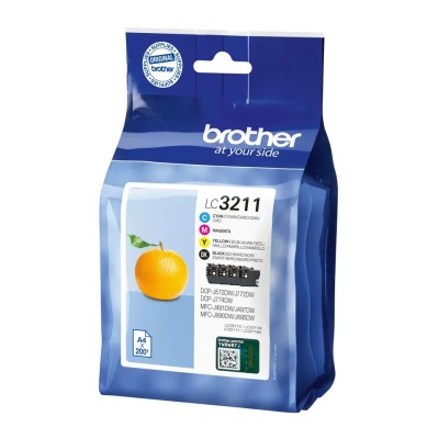 Cartucho de Tinta Original Brother LC-3211VAL Multipack/ Cian/