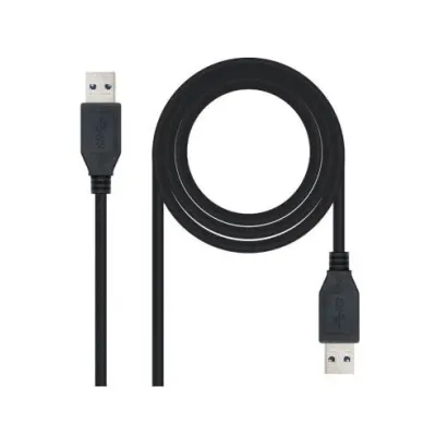 Cable USB 3.0 Nanocable 10.01.1001-BK/ USB Macho - USB Macho/
