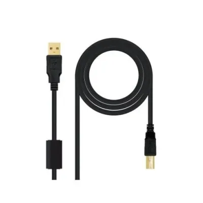 Cable USB 2.0 Impresora Nanocable 10.01.1205/ USB Tipo-B Macho