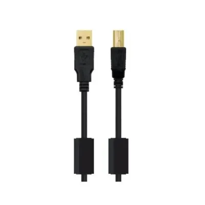 Cable USB 2.0 Impresora Nanocable 10.01.1205/ USB Tipo-B Macho