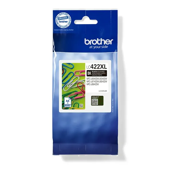 Cartucho de Tinta Original Brother LC-422 XL Alta Capacidad/ Negro