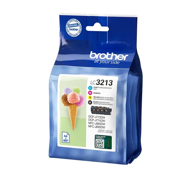 Cartucho de Tinta Original Brother LC-3213VAL Multipack/ Cian/ Magenta/ Amarillo/ Negro