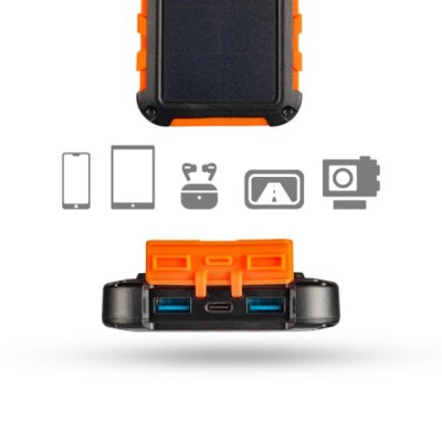 Xtorm XR104 Powerbank Solar 10000mAh 20W, Naranja y Negro