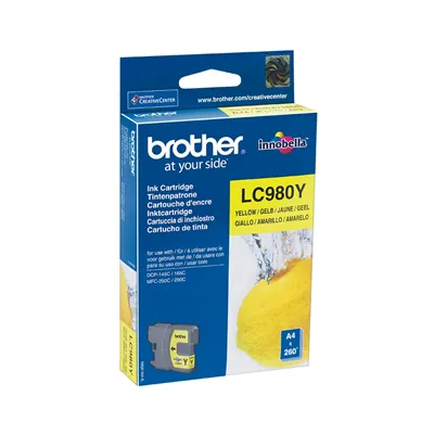 Cartucho de Tinta Original Brother LC-980Y/ Amarillo