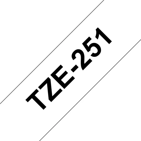 Cinta Laminada Original Brother TZe-251/Blanco