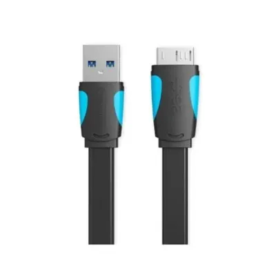 Cable USB 3.0 Vention VAS-A12-B050/ MicroUSB Macho - USB Macho/