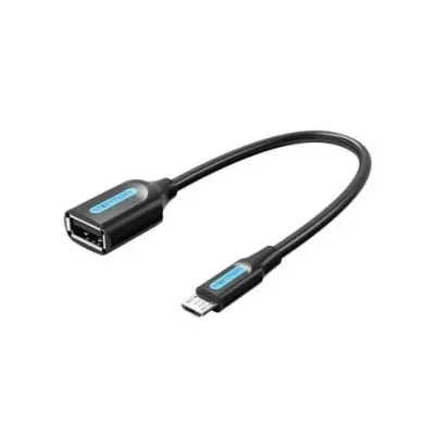Cable USB 2.0 Vention CCUBB/ MicroUSB Macho - USB Hembra/ 15cm/