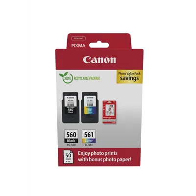 Cartucho de Tinta Original Canon PG-560 + CL-561 Multipack/