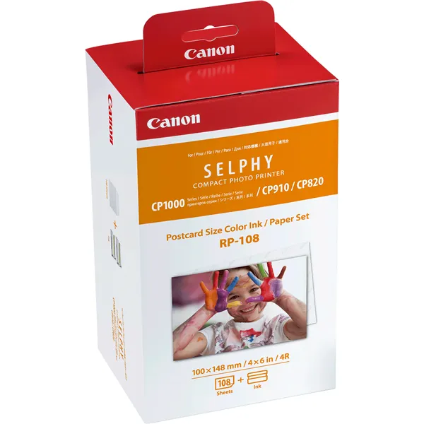 Cartucho de Tinta Original Canon RP-108 Multipack/ Tricolor + Papel Fotográfico