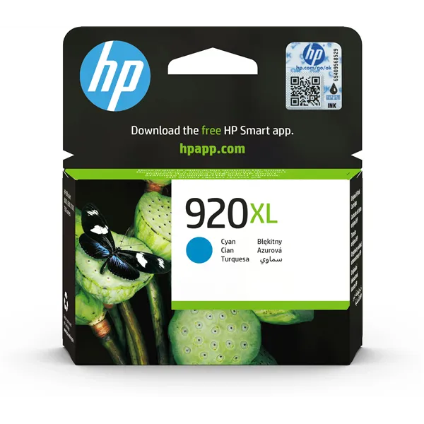 HP 920XL Cian CD972AE - Cartucho de Tinta Original