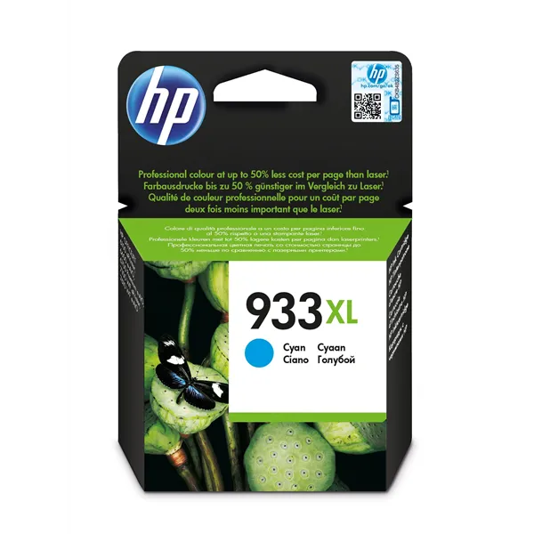 HP 933XL Cian CN054AE - Cartucho de Tinta Original