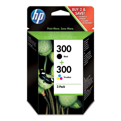 HP 300 Multipack Ahorro Negro y Tricolor CN637EE - Cartuchos de