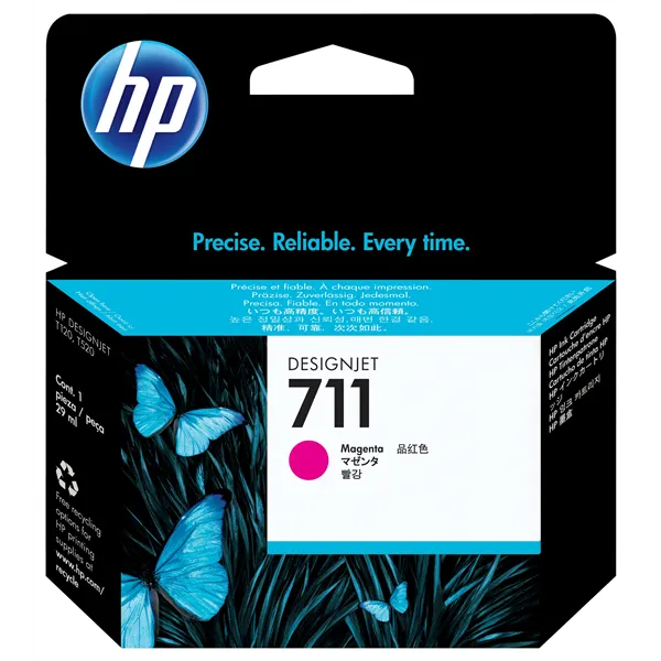 HP 711 Magenta CZ131A - Cartucho de Tinta Original