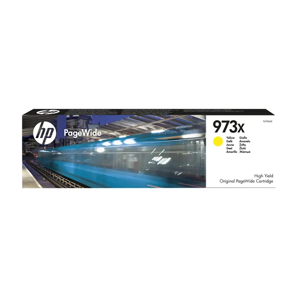 HP 973X Alta Capacidad Amarillo F6T83AE - Cartucho de Tinta Original