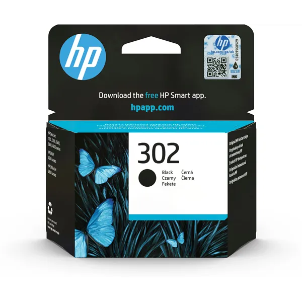 HP 302 Negro F6U66AE - Cartucho de Tinta Original