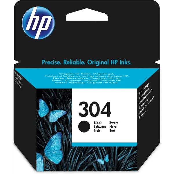 HP 304 Negro N9K06AE - Cartucho de Tinta Original