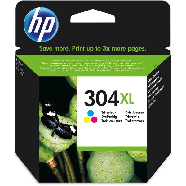 HP 304XL Tricolor N9K07AE - Cartucho de Tinta Original