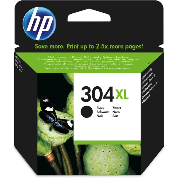 HP 304XL Negro N9K08AE - Cartucho de Tinta Original