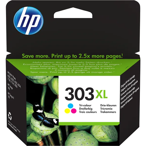 HP 303XL Tricolor T6N03AE - Cartucho de Tinta Original