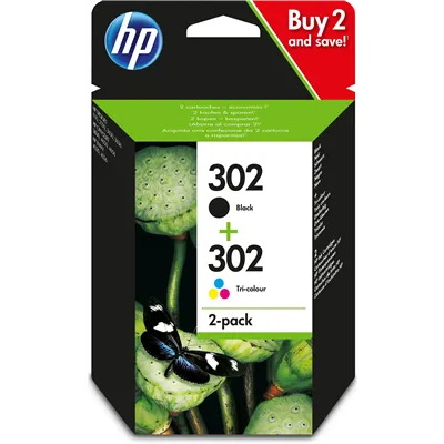 HP 302 Multipack Negro y Tricolor X4D37AE - Cartuchos de Tinta