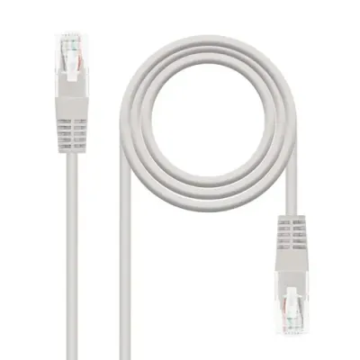 Cable de Red RJ45 UTP Nanocable 10.20.0102 Cat.5/ 2m/ Gris