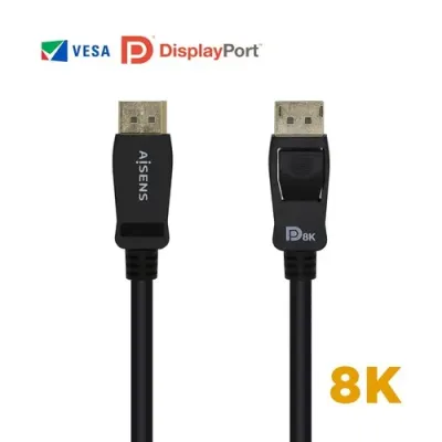 Cable Displayport 1.4 8K Aisens A149-0432/ Displayport Macho -