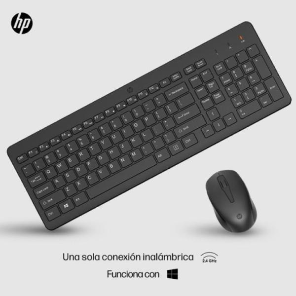 HP 330 KIT Teclado y Ratón Inalámbrico, Negro