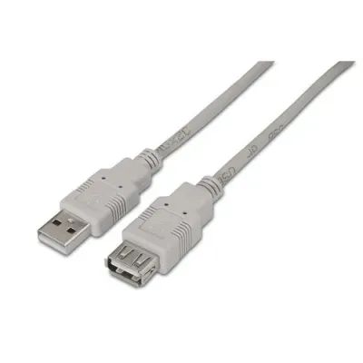 Cable Alargador USB 2.0 Aisens A101-0014/ USB Macho - USB