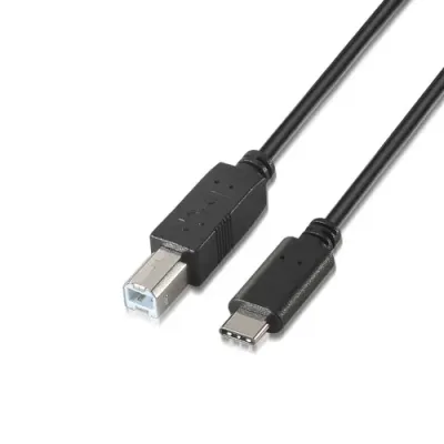 Cable USB 2.0 Impresora Aisens A107-0053/ USB Tipo-C Macho -