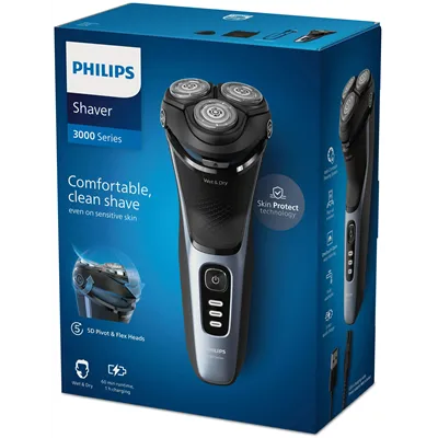 Afeitadora Philips Shaver Series 3000 S3243/12/ con Batería / 2