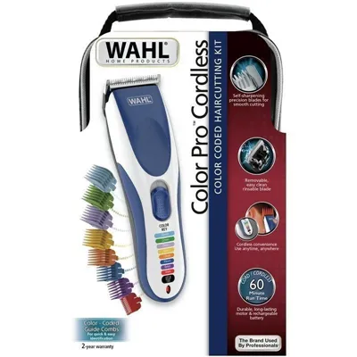 Cortapelos Wahl Color Pro/ con Batería/ 12 Accesorios