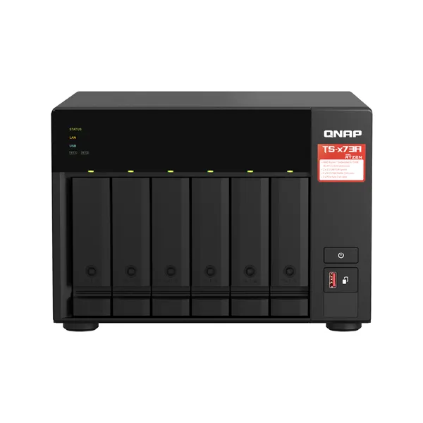 Qnap TS-673A-8G Servidor NAS con 6 Bahías 3.5'- 2.5'/ 8GB DDR4/ Formato Torre