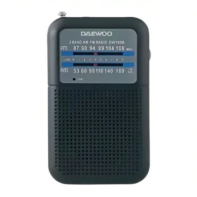 Radio Portátil Daewoo DW1008/ Negra