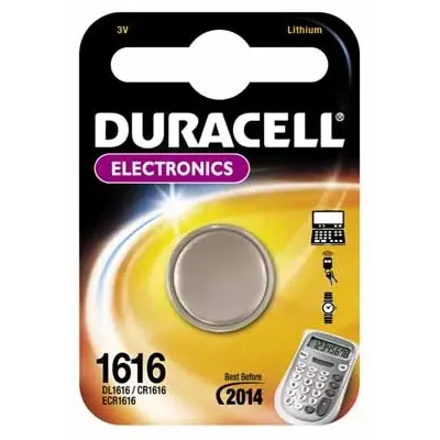 Pila de Botón Duracell CR1616/ 3V