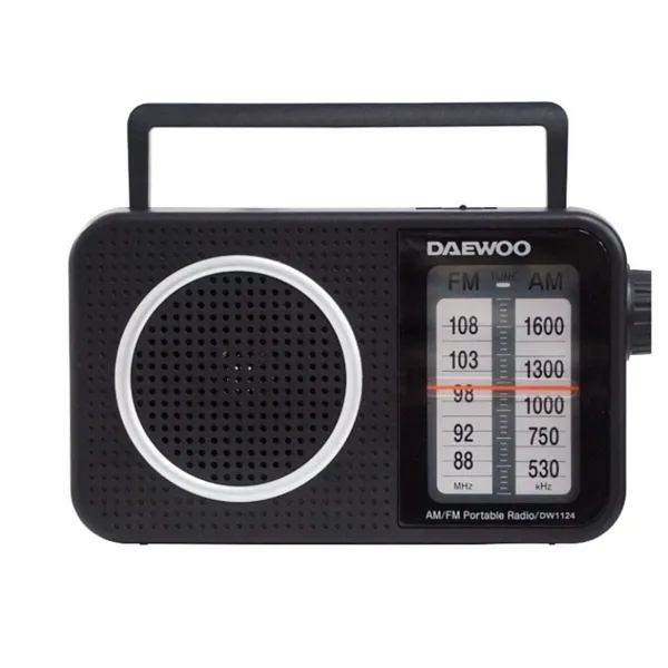 Radio Portátil Daewoo DW1124/ Negra