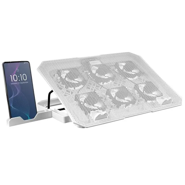 Soporte Refrigerante Mars Gaming MNBC23 para Portátiles hasta 16'/ Iluminación LED