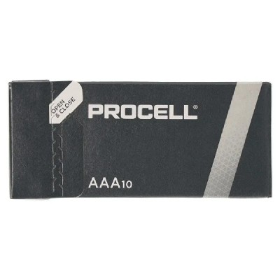 Pack de 10 Pilas AAA L03 Duracell PROCELL ID2400IPX10/ 1.5V/