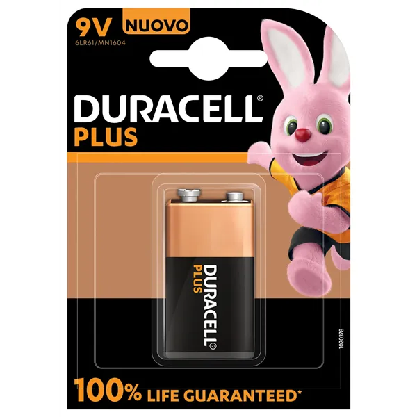 Pila Duracell Plus MN1604/ 9V/ Alcalina