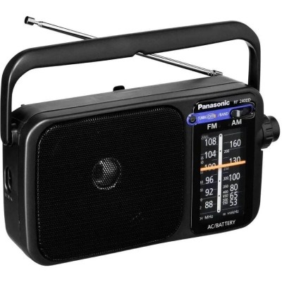 Radio Portátil Panasonic RF-2400DEG-K/ Negra