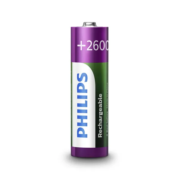 Pack de 2 Pilas AA Philips R6B2A260/10/ 1.2V/ Recargables