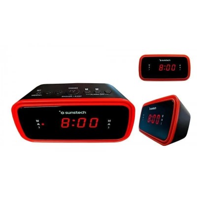 Despertador Sunstech FRD60RD/ Radio FM