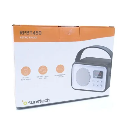 Radio Portátil Sunstech RPBT450/ Negra