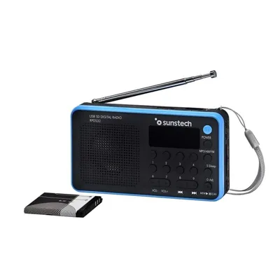 Radio Portátil Sunstech RPDS32BL/ Negra y Azul