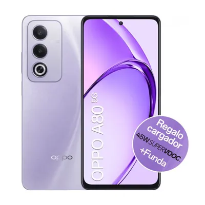 OPPO A80 5G 6.67" 256GB 8GB 50MP, Android 14 Púrpura