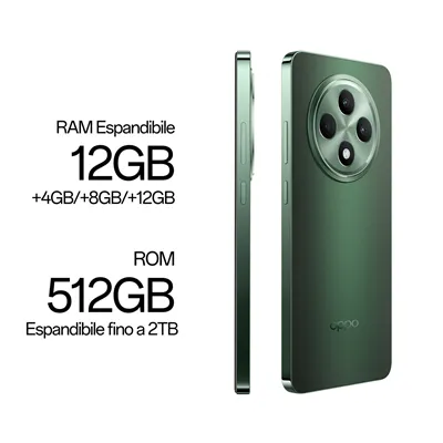 OPPO Reno12 FS 5G 6.67" 512GB 12GB 50MP Android 14, Verde