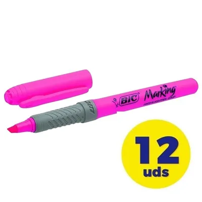 Caja de Marcadores Fluorescentes Bic Marking Highlighter Grip/