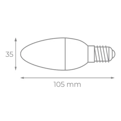 Bombilla Led Iglux XV-0514-F V2/ Casquillo E14/ 5W/ 450