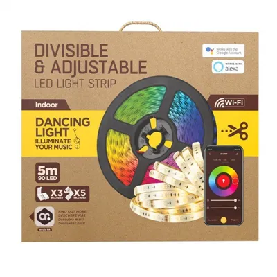 Tira LED Muvit IO MIOLST002/ 5m/ 24W/ Color RGB+CCT/ Regulable/